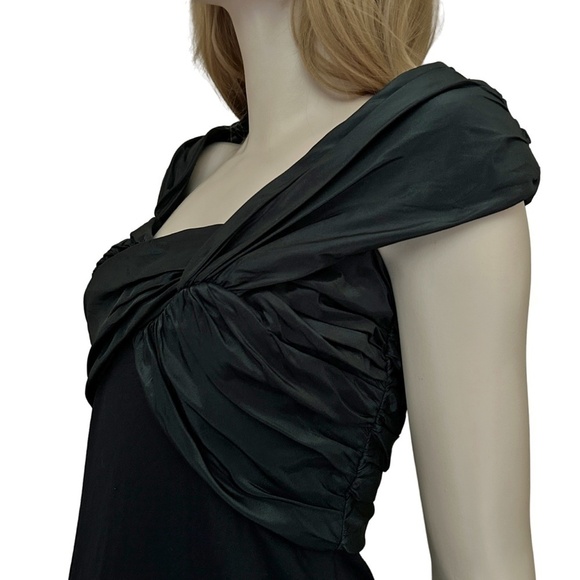 Tadashi Collection Dress Sheath Cocktail Twist Front Bodice Ruched Shoji - Picture 6 of 16